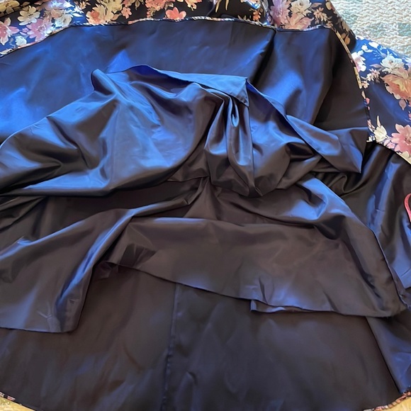 B.SMART  7  Fit & Flair Evening Gown Leg Slit Racerback w Lace inserts & Cutout - Picture 14 of 16